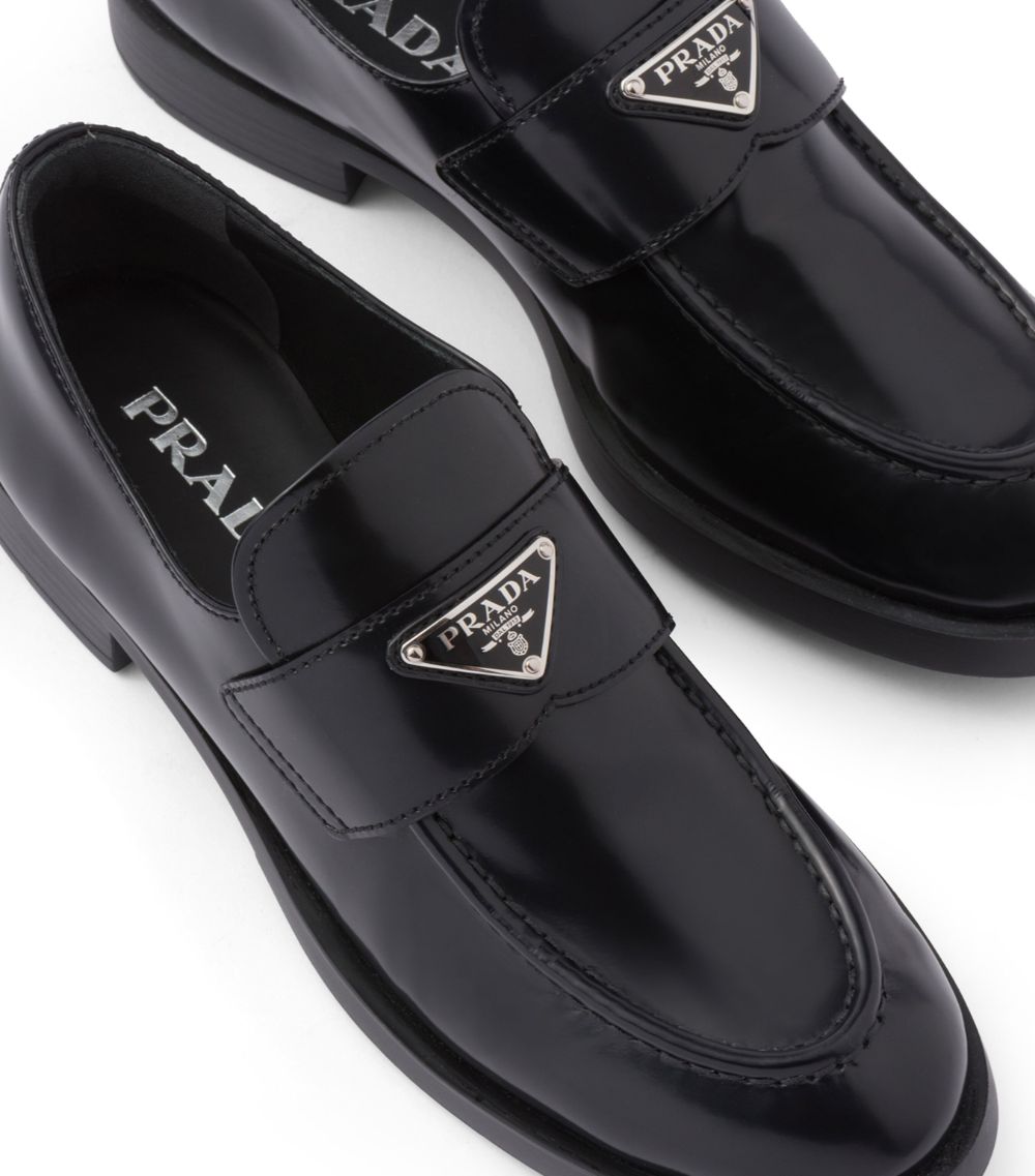 Prada Prada Calfskin Brushed Loafers