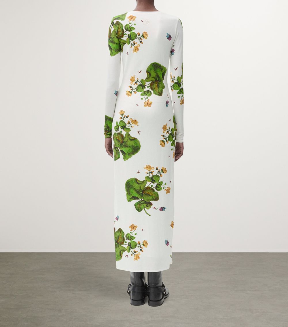 Loewe Loewe Cotton-Blend Watercress Maxi Dress