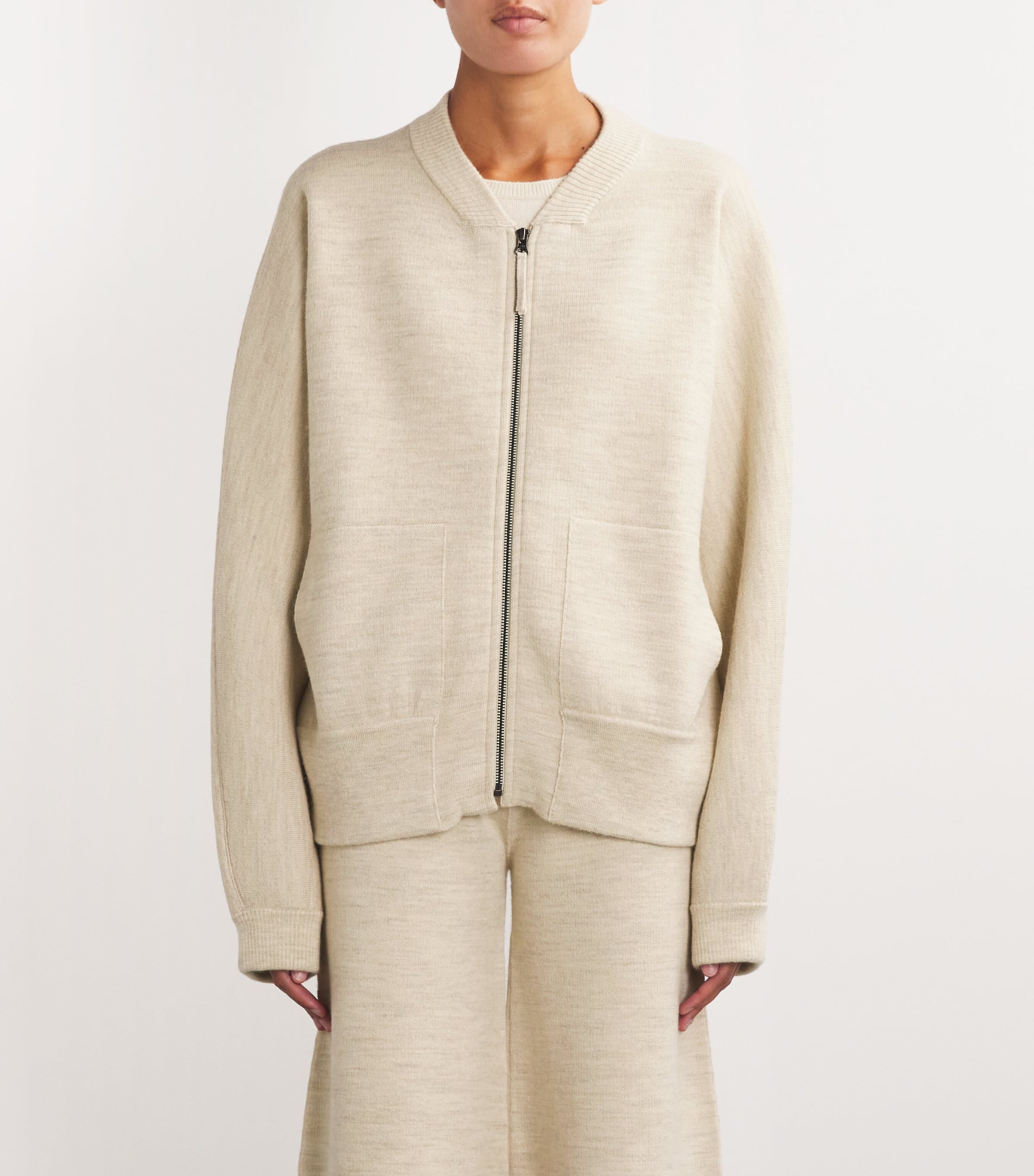 Lauren Manoogian Lauren Manoogian Merino Wool-Alpaca-Pima Cotton Bomber Jacket