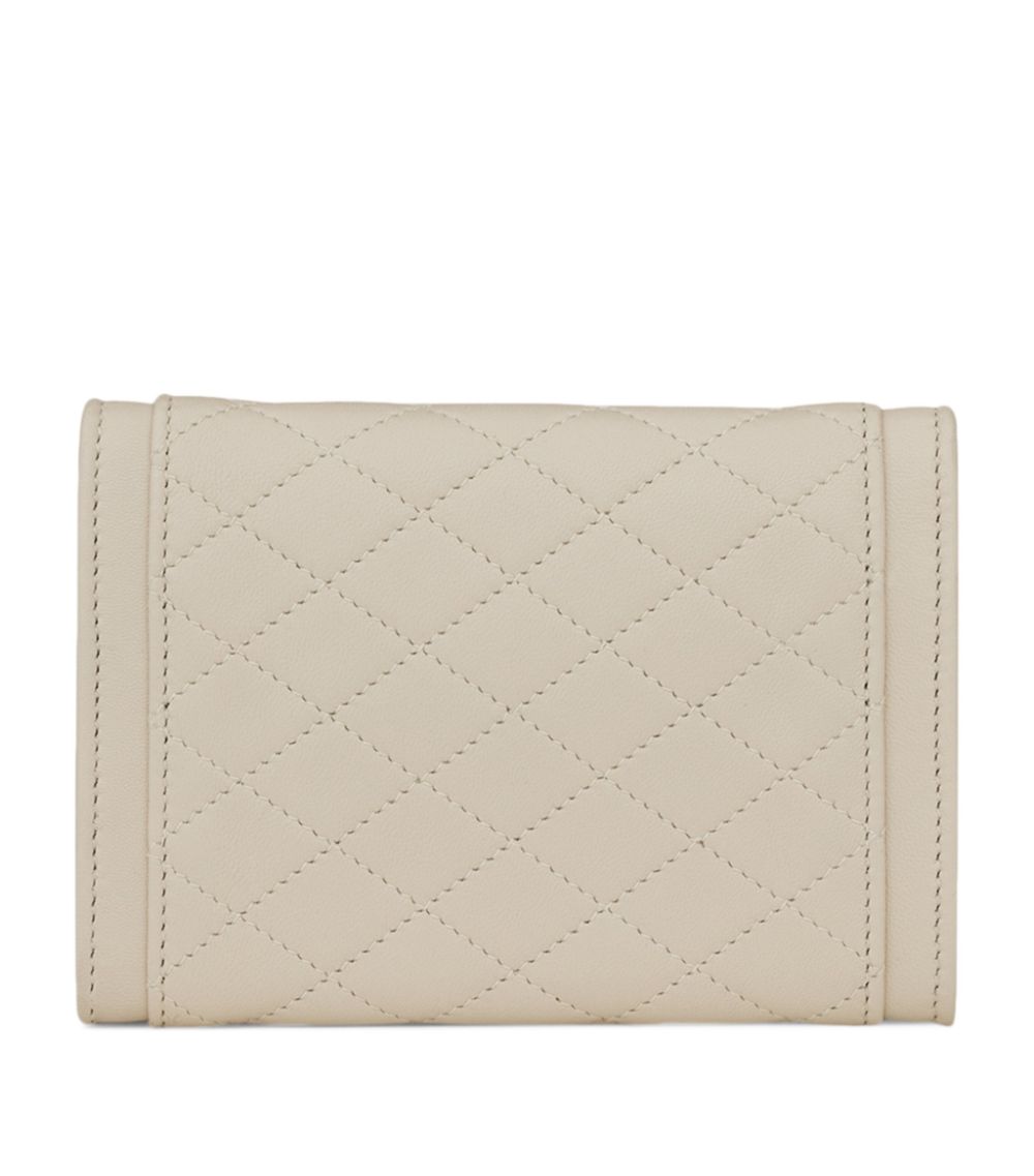 Saint Laurent Saint Laurent Leather Quilted Wallet