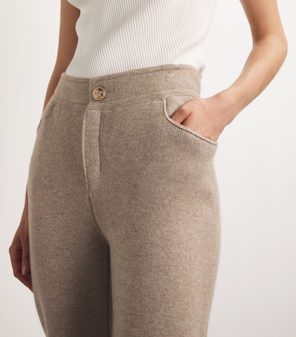 Barrie Barrie Cashmere Straight High-Waist Trousers