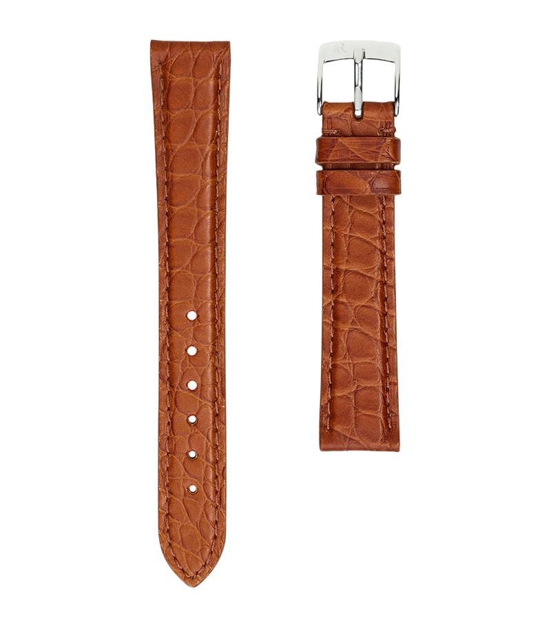 Jean Rousseau Jean Rousseau Classic 3.5 Alligator Leather Watch Strap (16Mm)