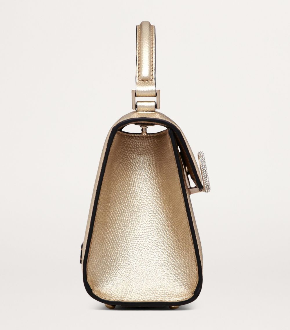 VALENTINO GARAVANI Valentino Garavani Mini Metallic Vsling Top-Handle Bag