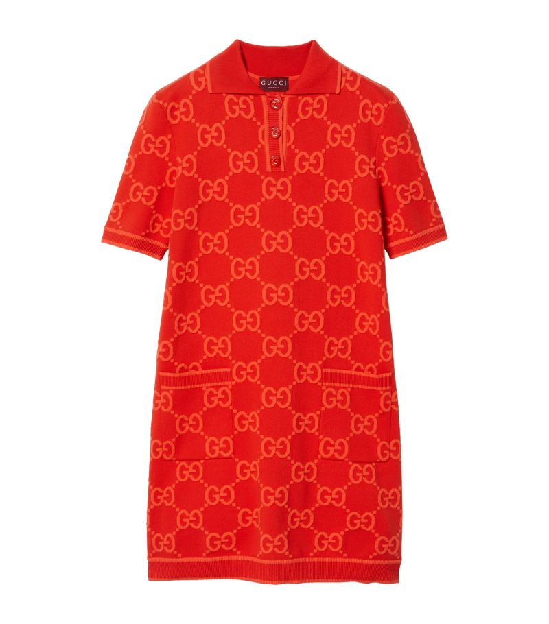 Gucci Gucci Cotton Gg Supreme Mini Dress