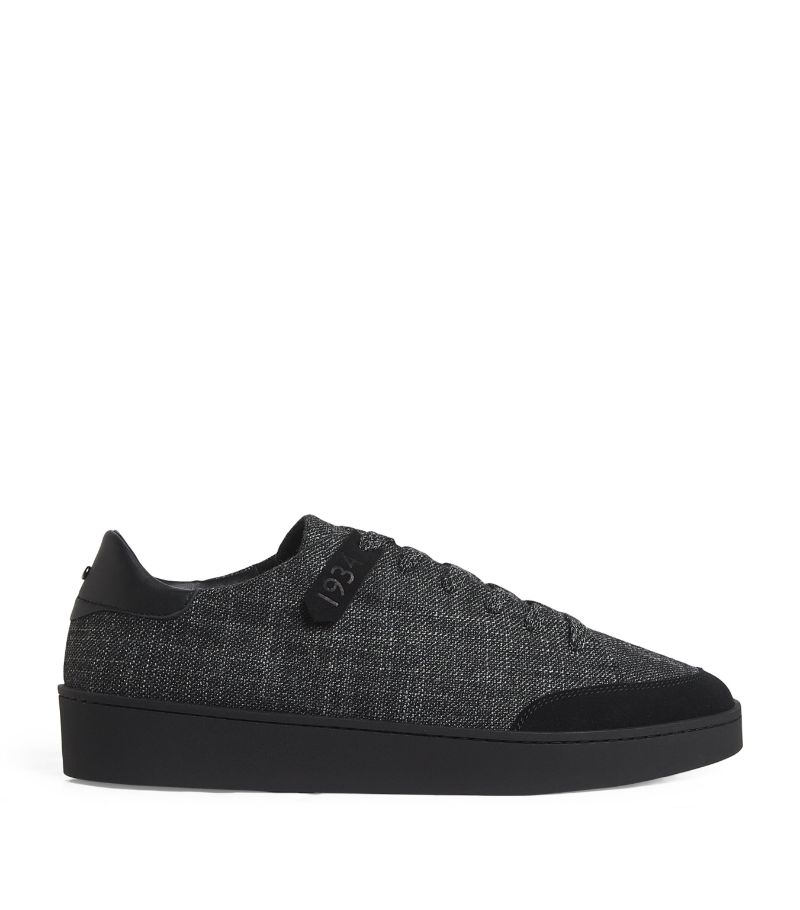 Canali Canali Wool-Leather Low-Top Sneakers