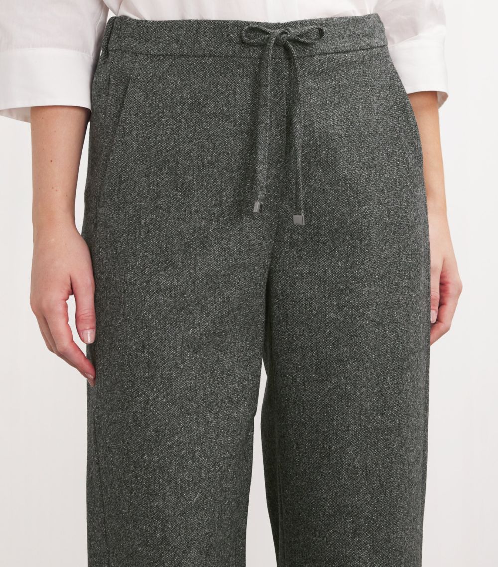 Max Mara Max Mara Wool-Silk-Blend Tailored Trousers