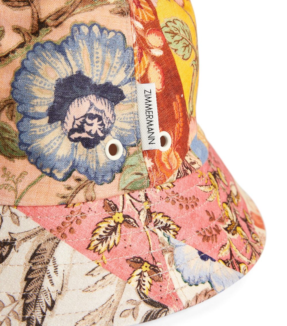 Zimmermann Zimmermann Linen Floral Print Bucket Hat