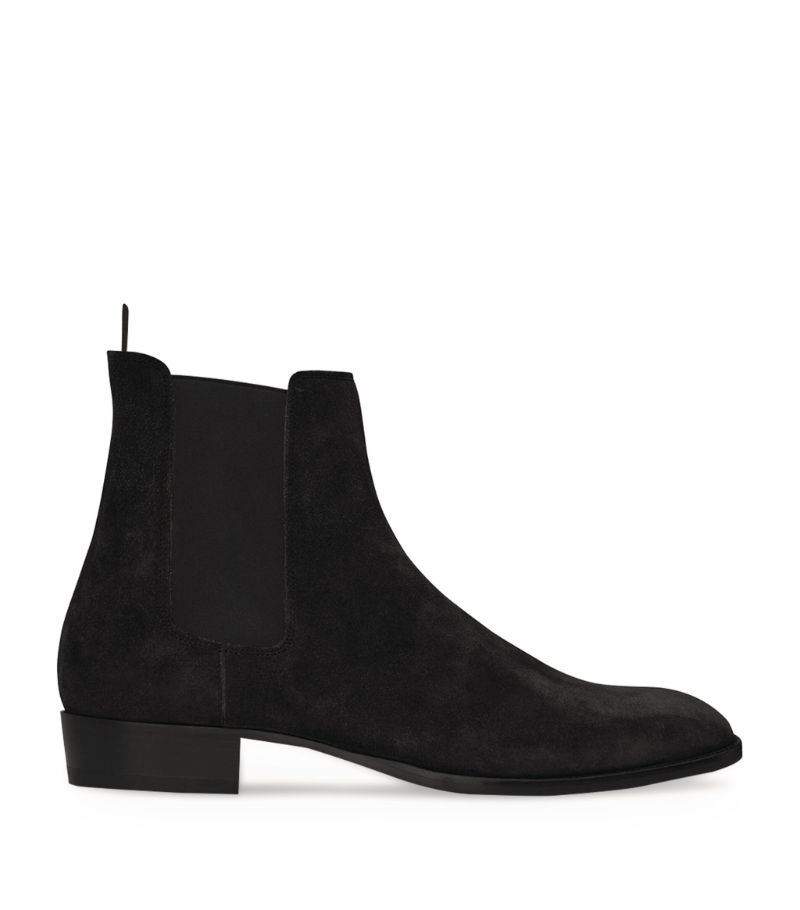 Saint Laurent Saint Laurent Suede Wyatt Chelsea Boots