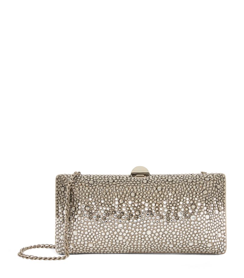 Rodo Rodo Silk Satin Crystal-Embellished Clutch Bag