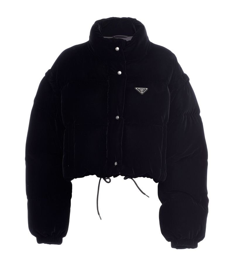 Prada Prada Velvet Convertible Down Jacket