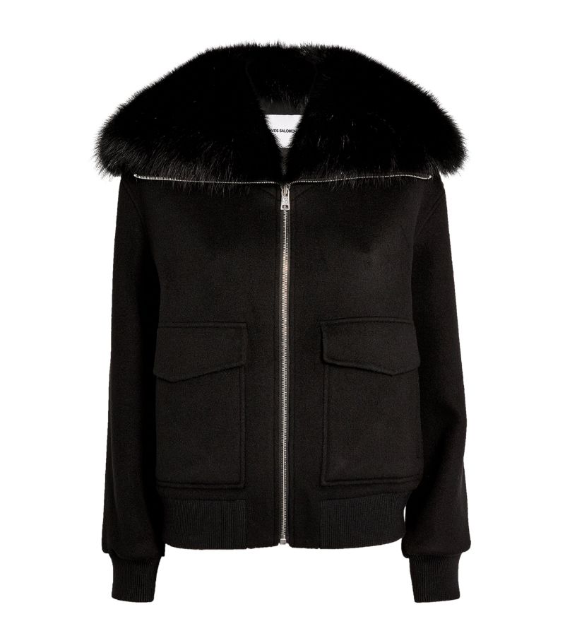 Yves Salomon Yves Salomon Fur-Collar Bomber Jacket