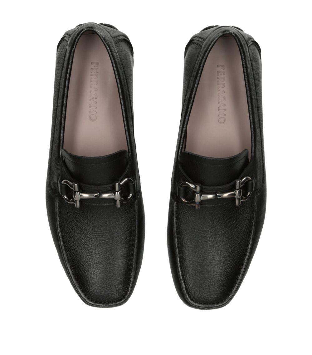 Ferragamo Ferragamo Leather Parigi Gancho Driving Shoes