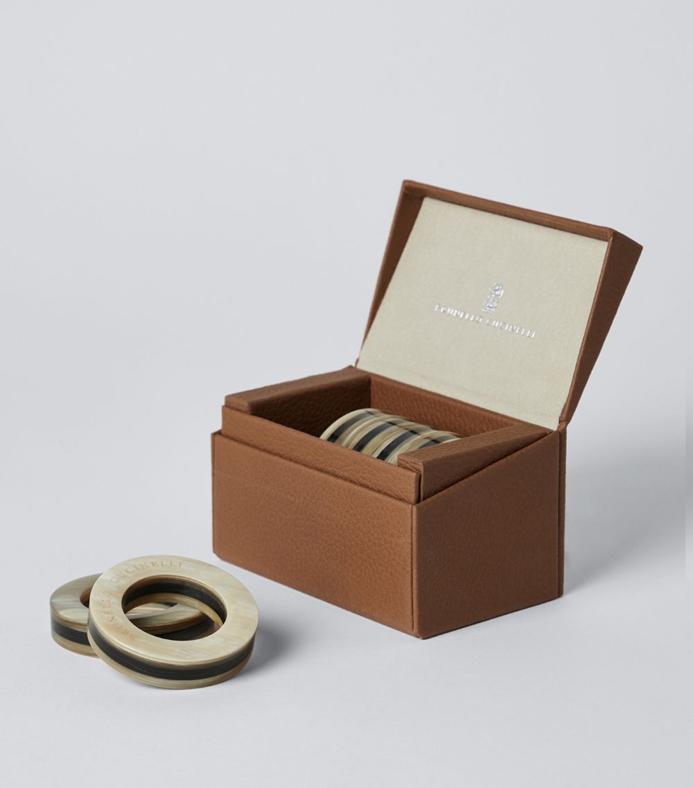 Brunello Cucinelli Brunello Cucinelli Horn Napkin Ring Set