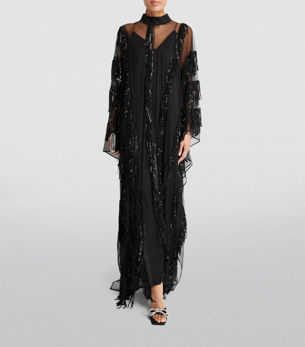 Taller Marmo Taller Marmo Embellished Showgirl Kaftan Dress