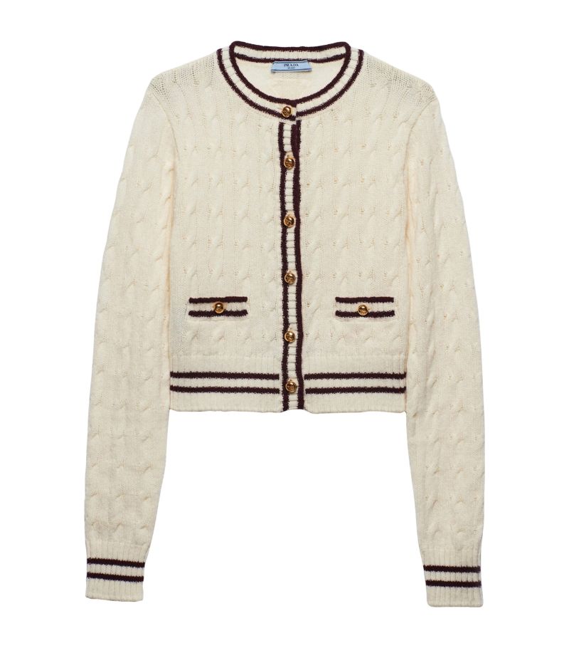 Prada Prada Virgin Wool-Blend Cardigan