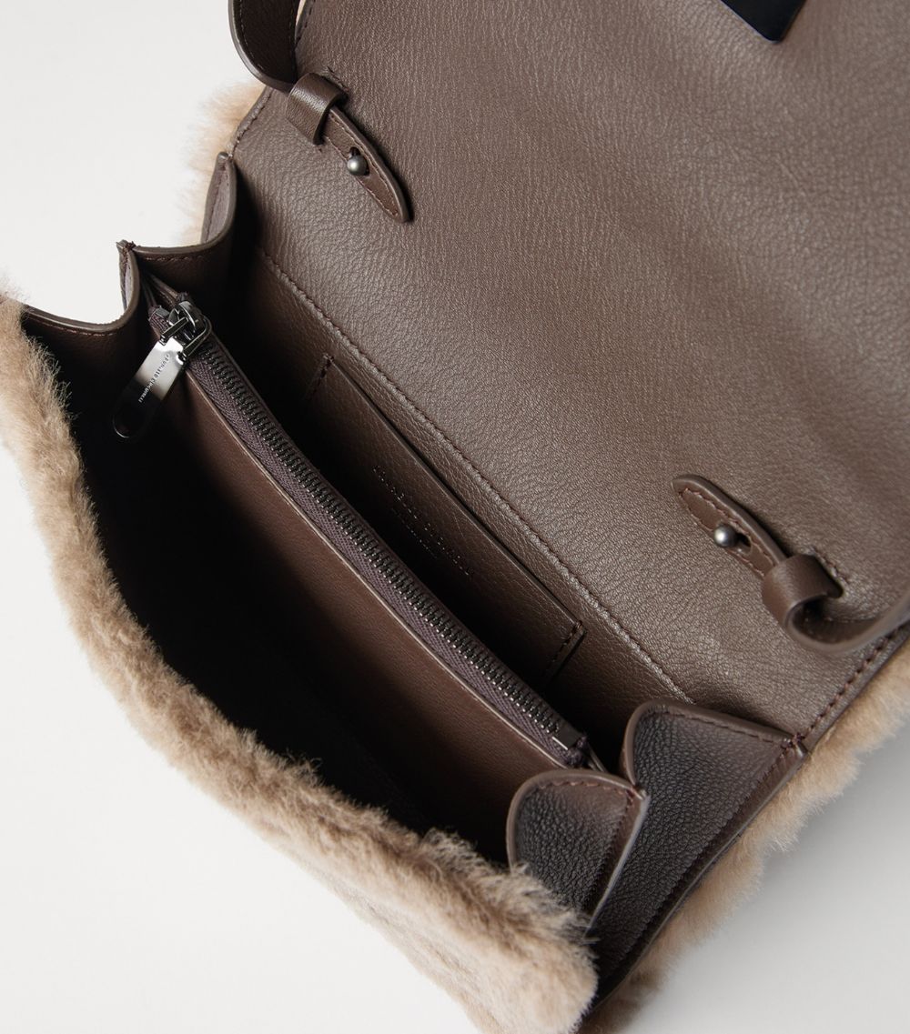 Brunello Cucinelli Brunello Cucinelli Shearling Clutch Bag