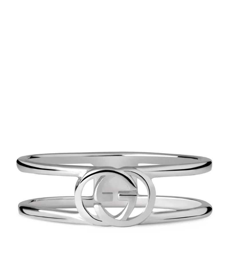 Gucci Gucci Sterling Silver Interlocking G Ring