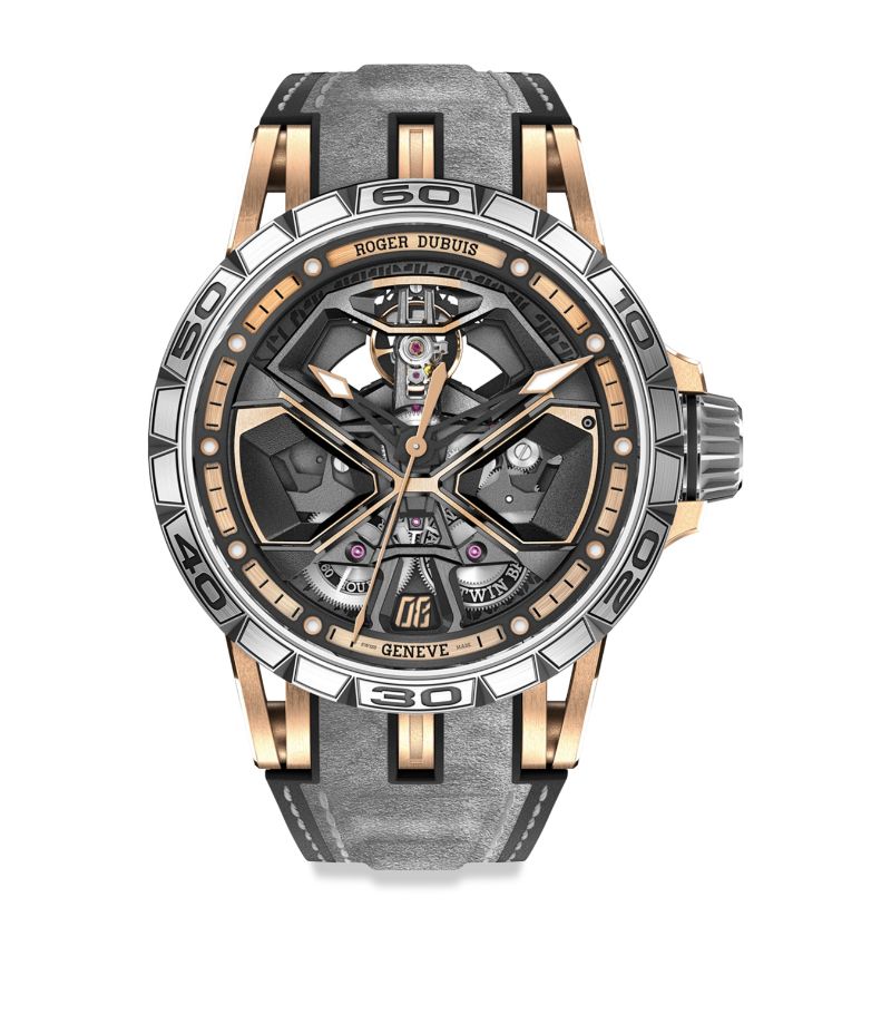 Roger Dubuis Roger Dubuis Rose Gold Excalibur Spider Huracán Watch 45Mm