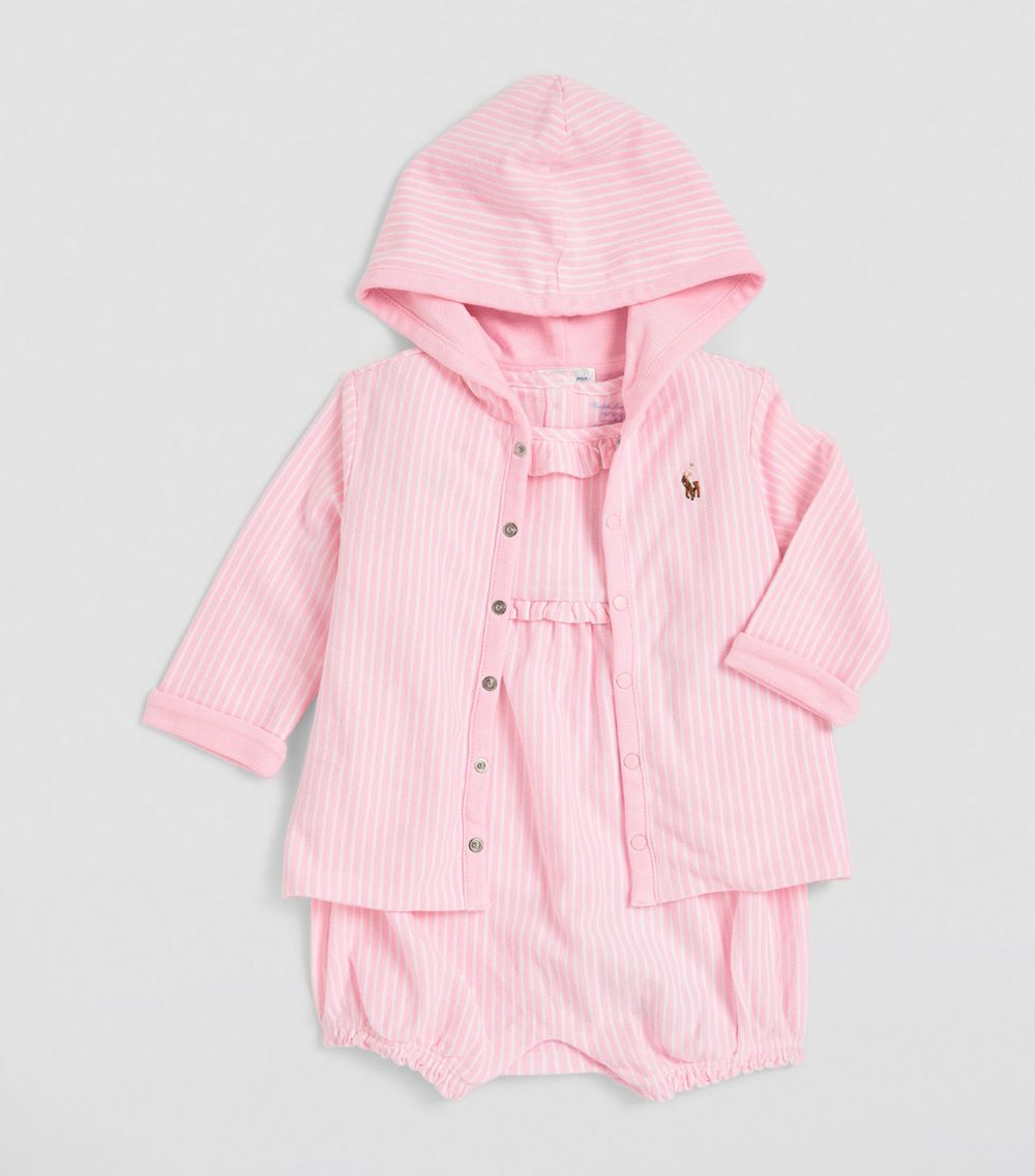 Ralph Lauren Kids Ralph Lauren Kids Cotton Striped Playsuit (3-24 Months)