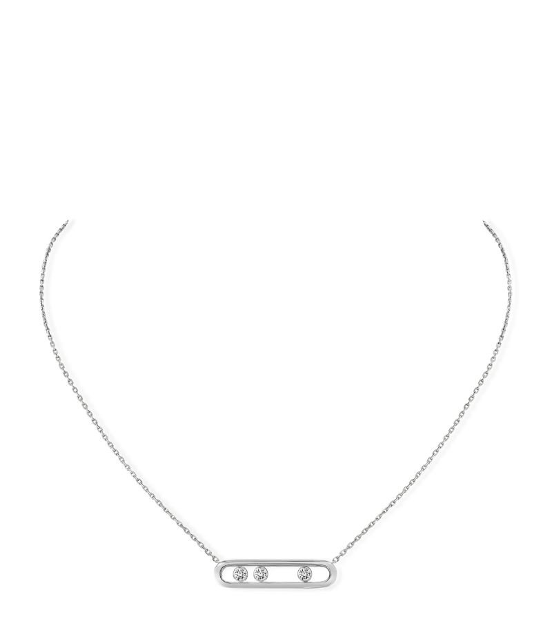 Messika Messika White Gold And Diamond Move Classique Necklace