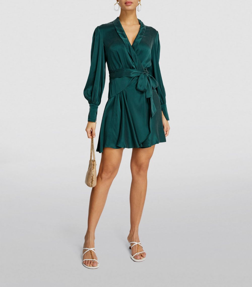 Zimmermann Zimmermann Silk Wrap Mini Dress