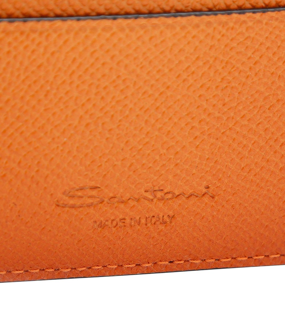 Santoni Santoni Leather Card Holder