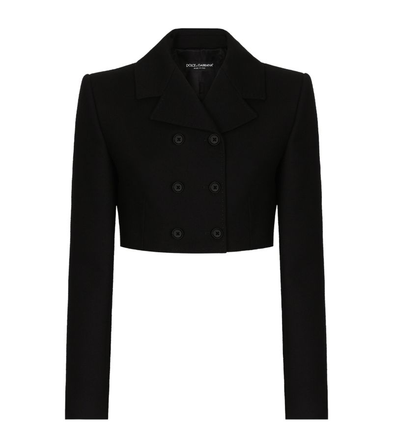 Dolce & Gabbana Dolce & Gabbana Stretch-Wool Cropped Blazer