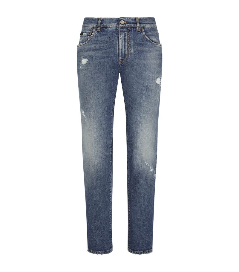 Dolce & Gabbana Dolce & Gabbana Distressed Slim Jeans