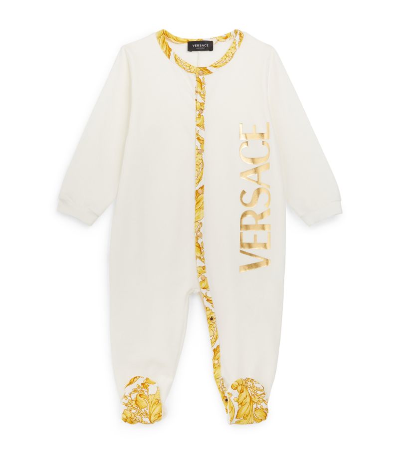 Young Versace Versace Kids Barocco Print All-In-One (0-18 Months)