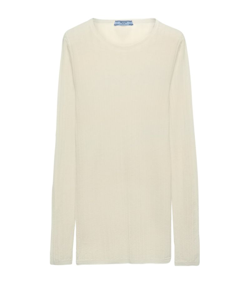 Prada Prada Cashmere-Silk Sweater