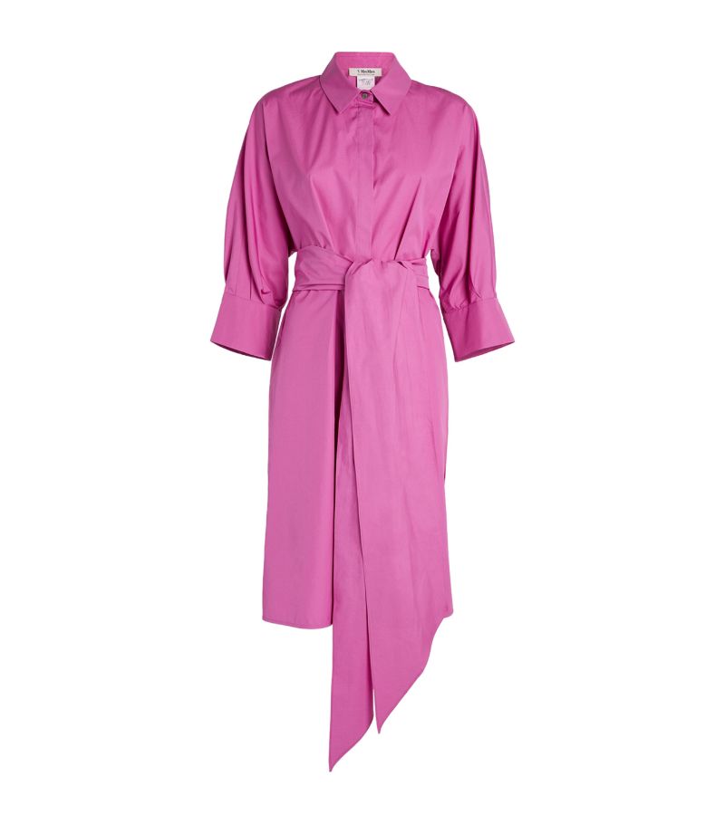 Max Mara Max Mara Waist-Tie Shirt Mini Dress