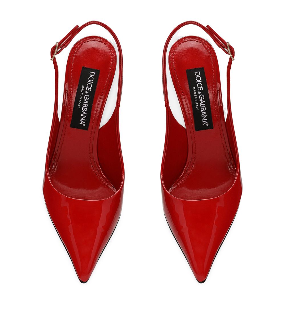 Dolce & Gabbana Dolce & Gabbana Patent Leather Slingbacks 105