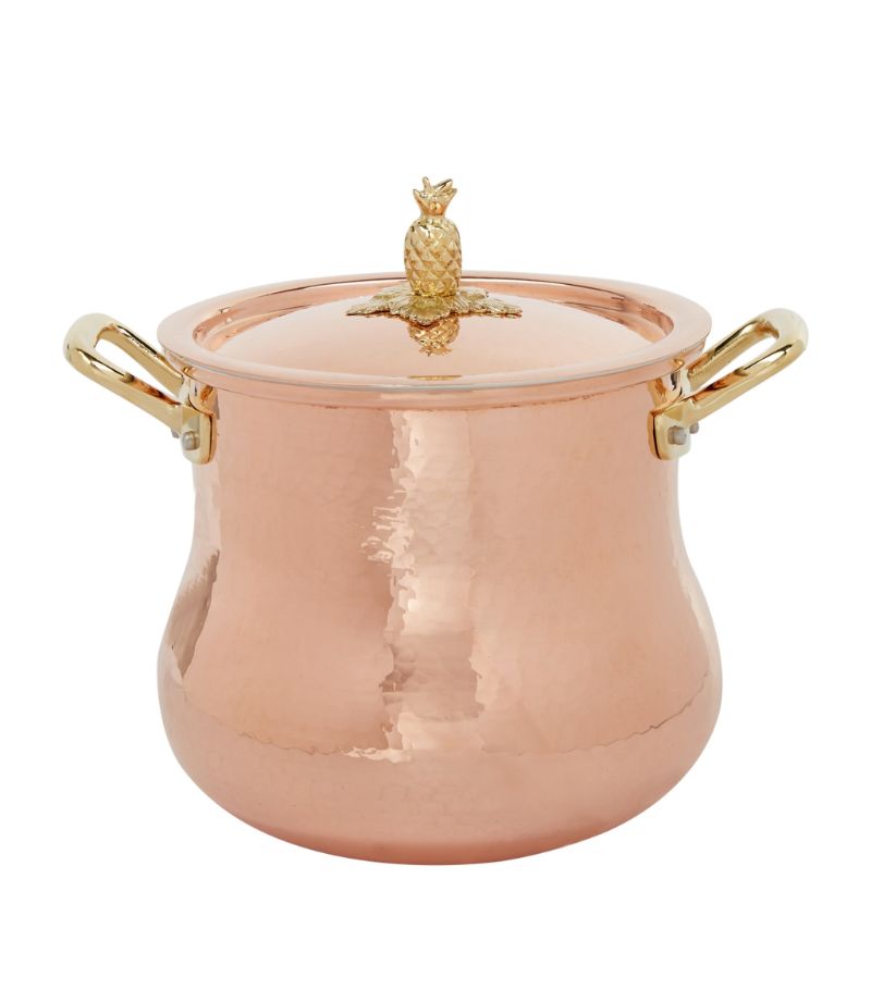 Ruffoni Ruffoni Historia Hammered Copper Decor Belly-Shaped Stock Pot (20Cm)