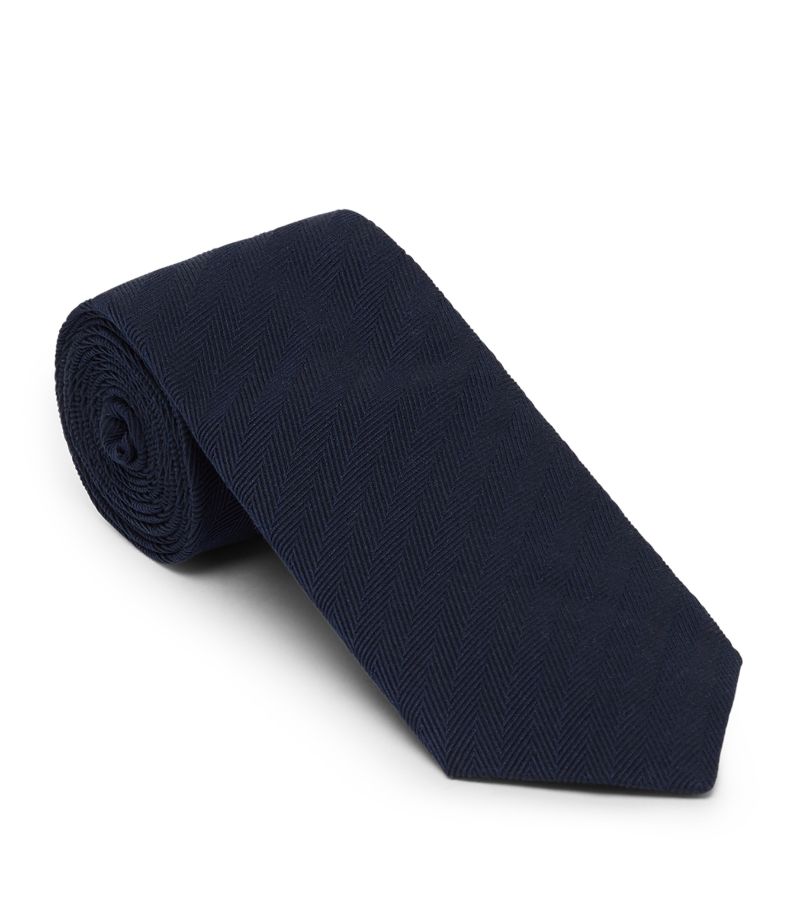 Brunello Cucinelli Brunello Cucinelli Silk Chevron Tie