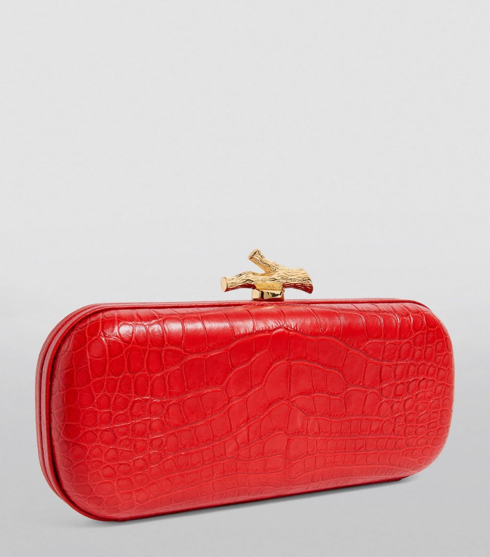 Maria Oliver Maria Oliver Alligator Emilia Clutch Bag