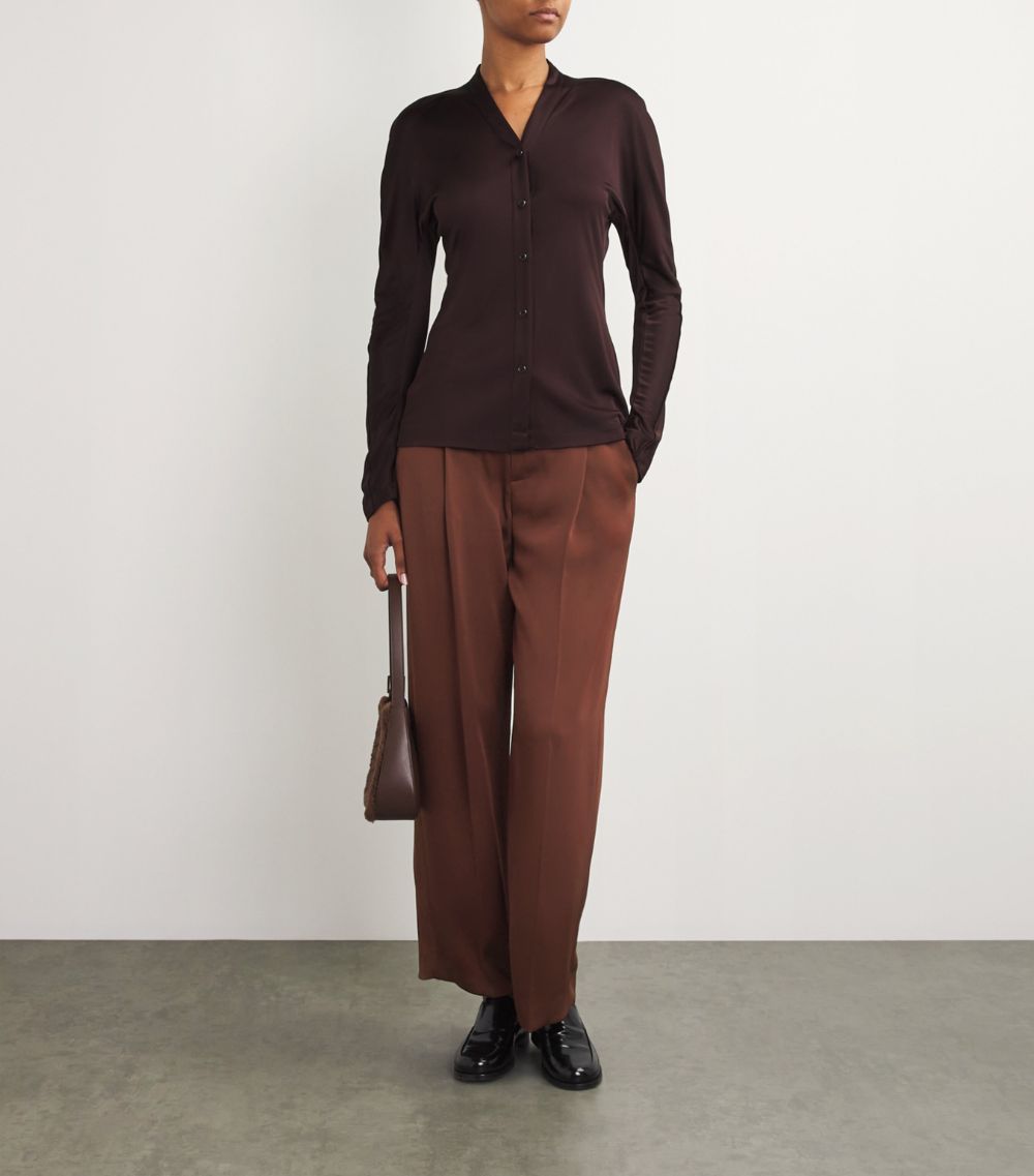 Vince Vince Satin Wide-Leg Trousers