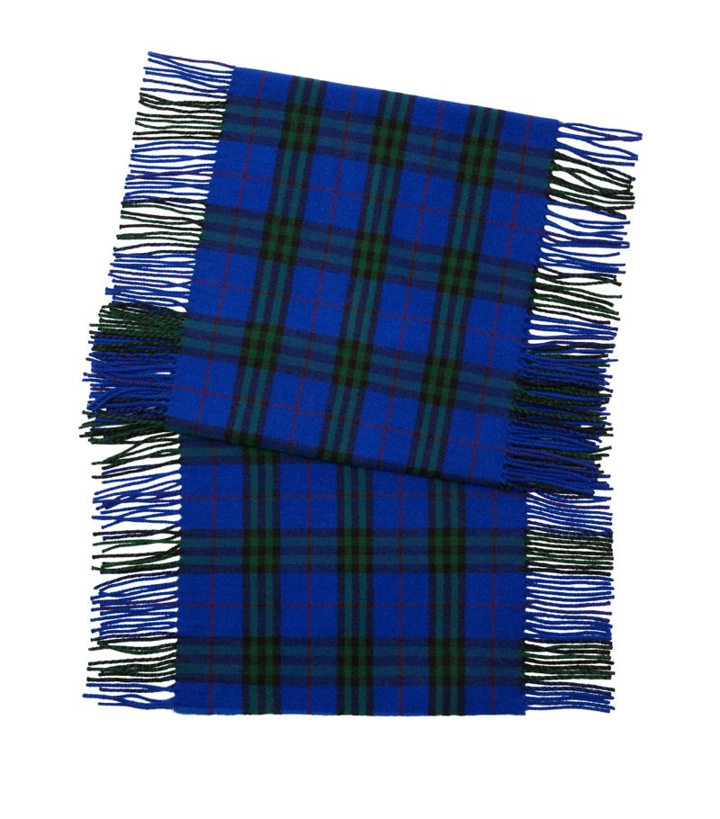 Burberry Burberry Cashmere Fringed Check Scarf