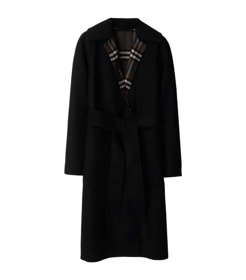 Burberry Burberry Wool Reversible Wrap Coat