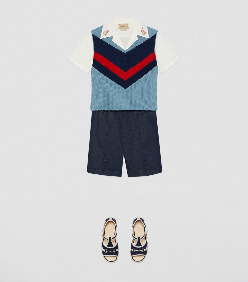 Gucci Gucci Kids Cotton Striped Sweater Vest (4-12 Years)