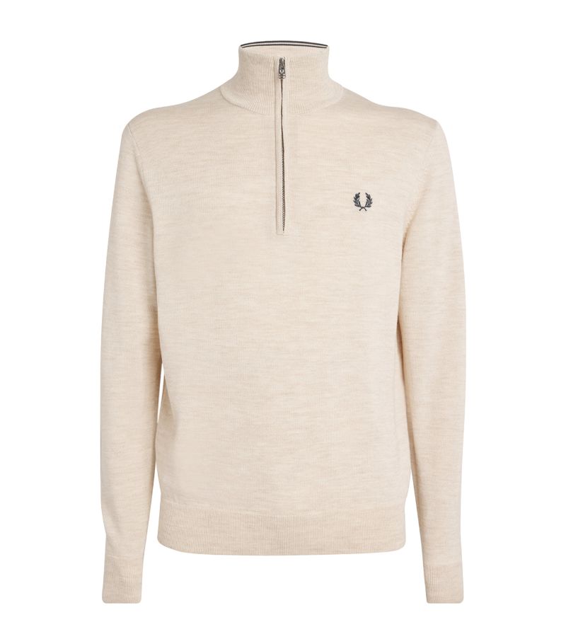 Fred Perry Fred Perry Merino-Cotton Half-Zip Sweater