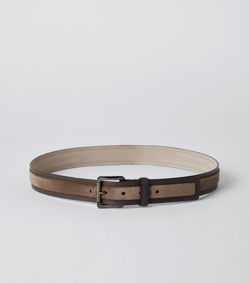 Brunello Cucinelli Brunello Cucinelli Leather-Suede Belt