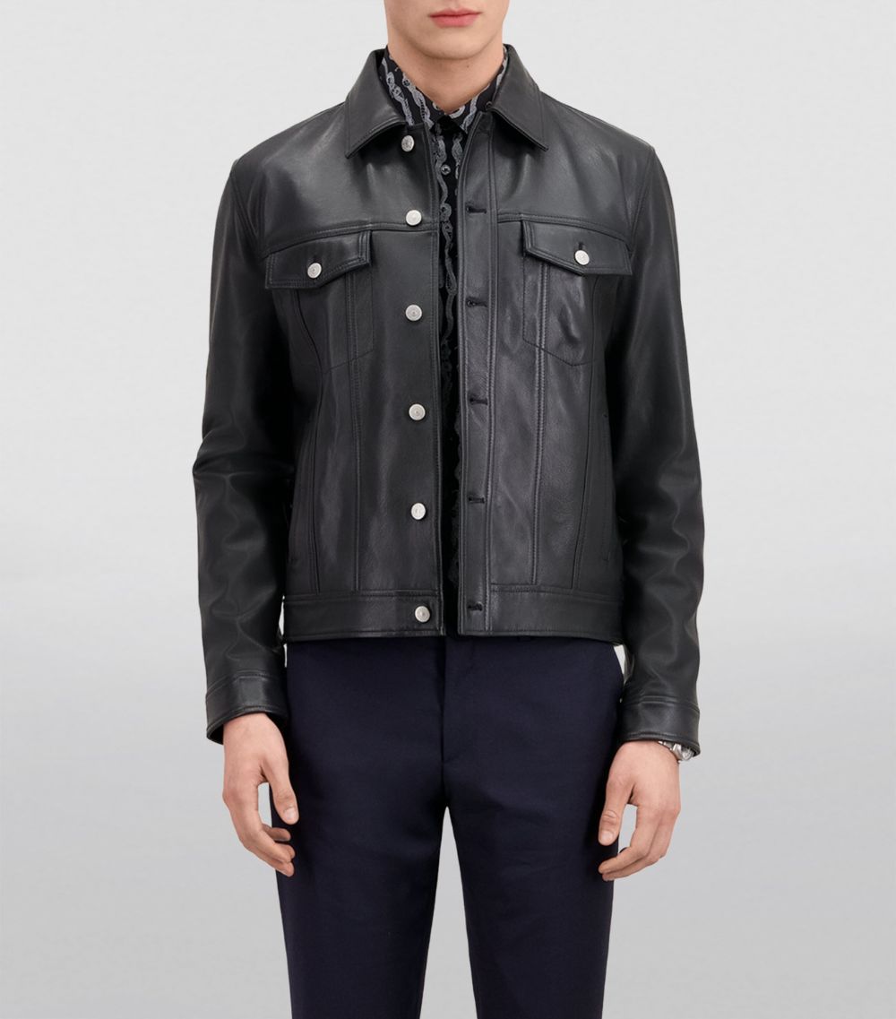 The Kooples The Kooples Leather Shirt Jacket