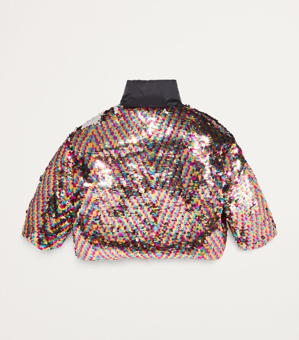 Khrisjoy Khrisjoy Down Sequinned Moon Jacket (4-12 Years)