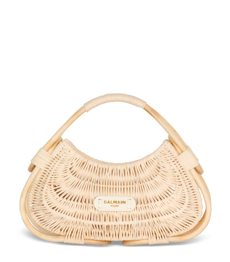 Balmain Balmain Medium Wicker Jolie Madame Top-Handle Bag