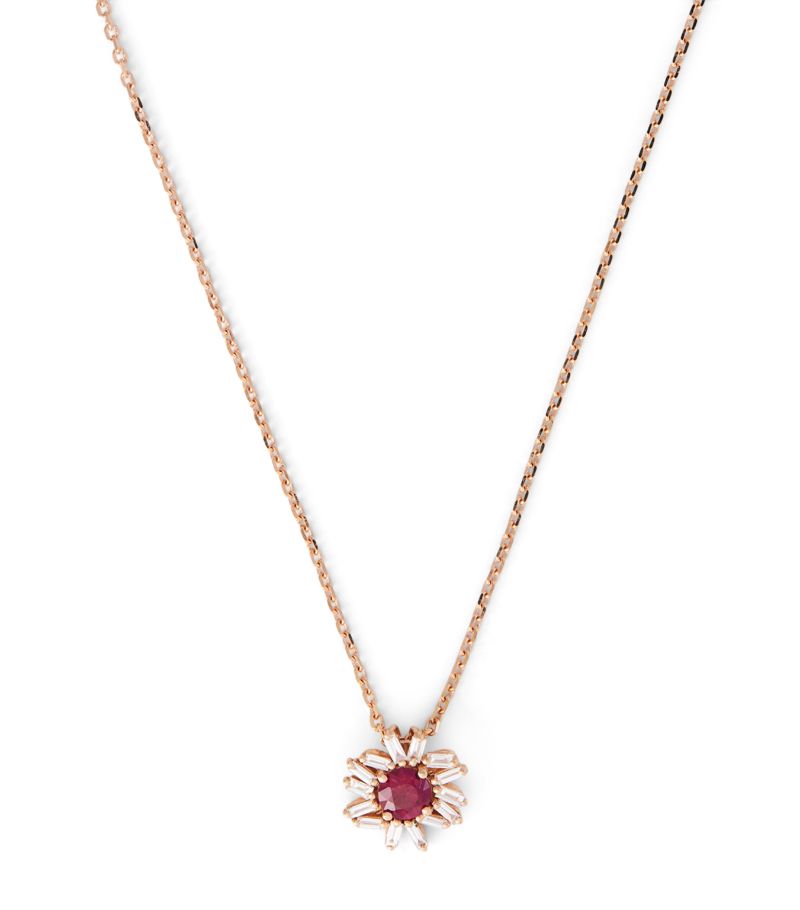 Suzanne Kalan Suzanne Kalan Rose Gold, Diamond And Ruby One Of A Kind Necklace