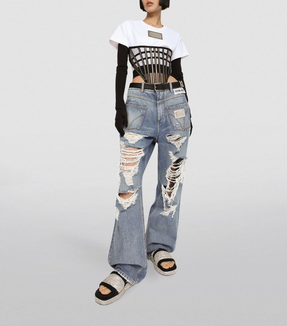 Dolce & Gabbana Dolce & Gabbana Kim Dolce & Gabbana Cropped T-Shirt