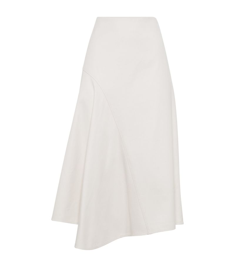 Brunello Cucinelli Brunello Cucinelli Stretch-Cotton A-Line Midi Skirt