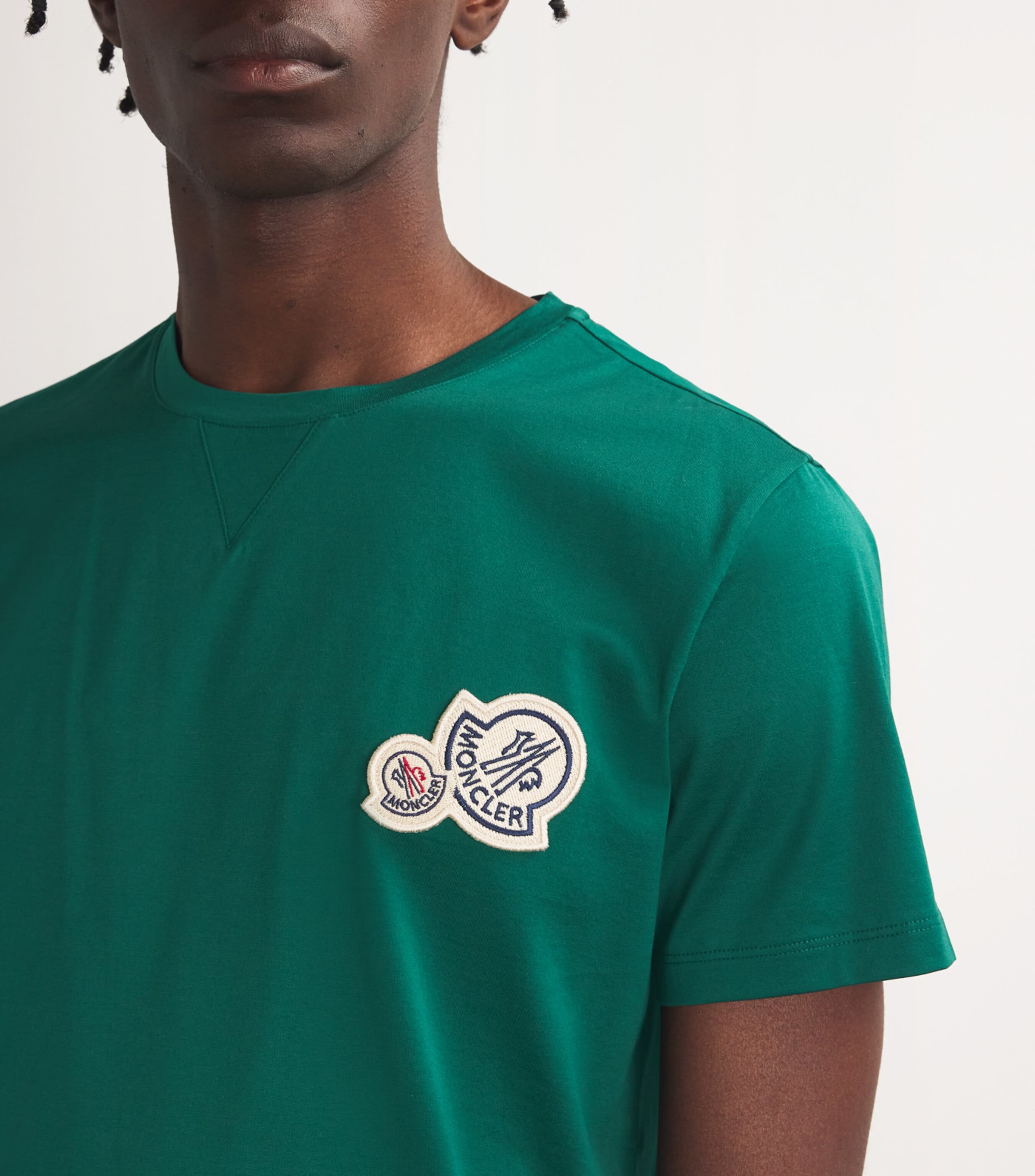 Moncler Moncler Cotton Logo-Patch T-Shirt