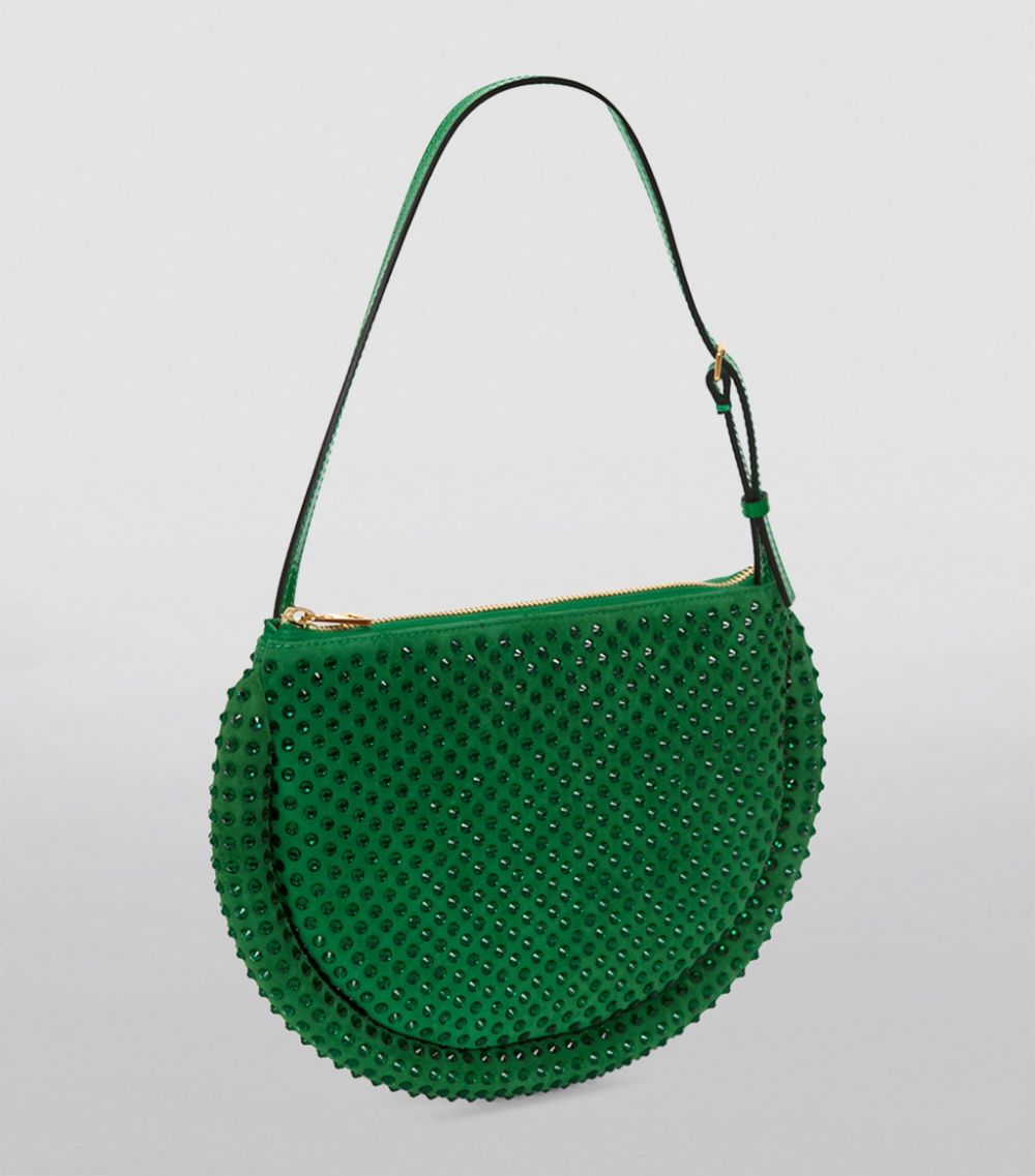 Jw Anderson Jw Anderson Embellished Bumper Moon Shoulder Bag