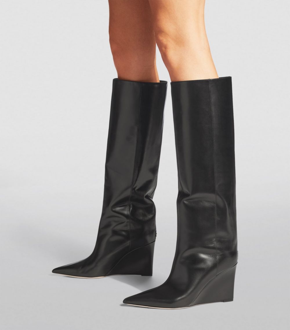 Jimmy Choo Jimmy Choo Blake 85 Leather Knee-High Boots